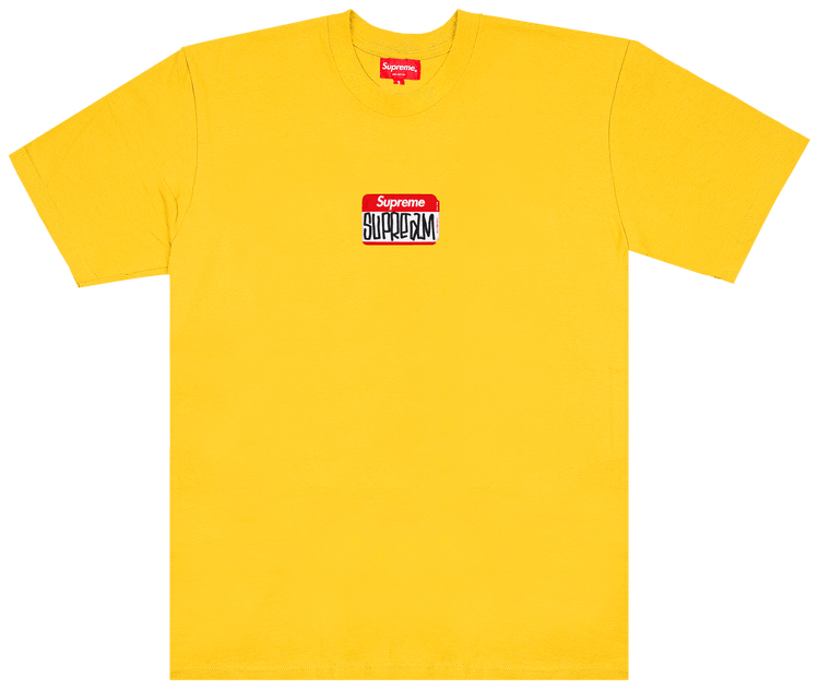 Supreme Gonz Nametag Short Sleeve Top Yellow