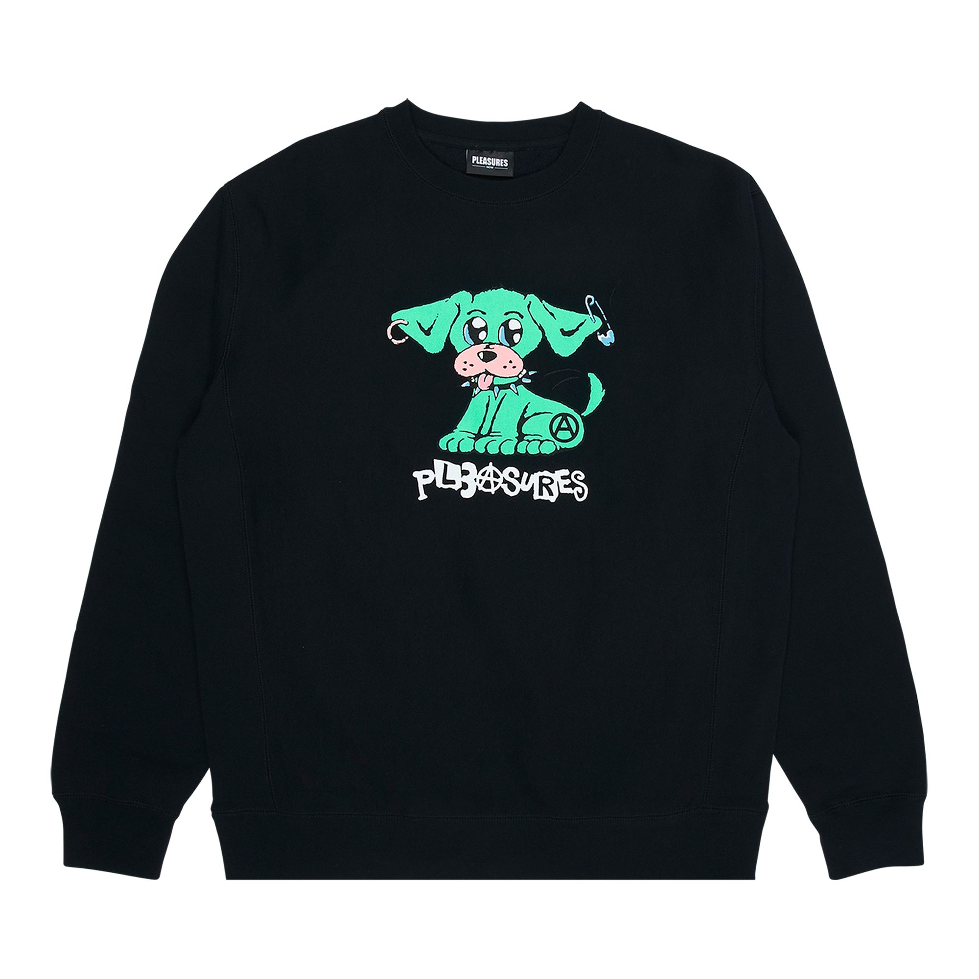 Pleasures Ruff Premium Crewneck 'Black' | Men's Size XL