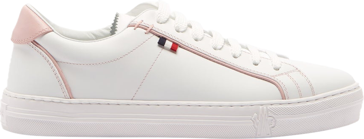 Moncler Wmns Alodie Leather Trainers 'White Pink'