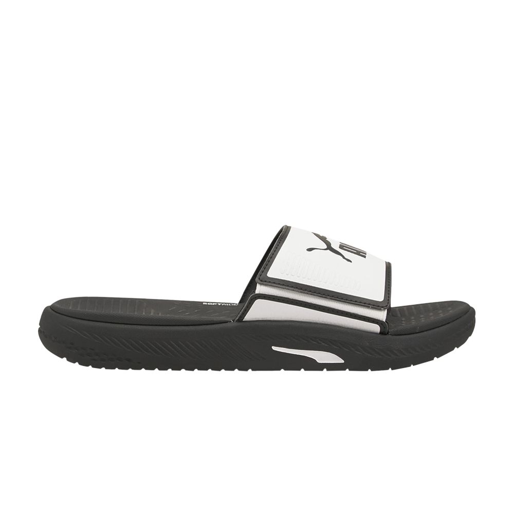 Pre-owned Puma Softride Slide 'white Black'