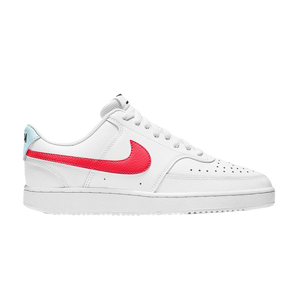 Pre-owned Nike Wmns Court Vision Low 'white Bright Crimson'