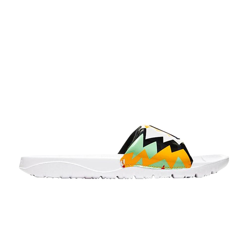 Pre-owned Air Jordan Jordan Break Slide Gs 'white Multi-color' | Kid's Size 5