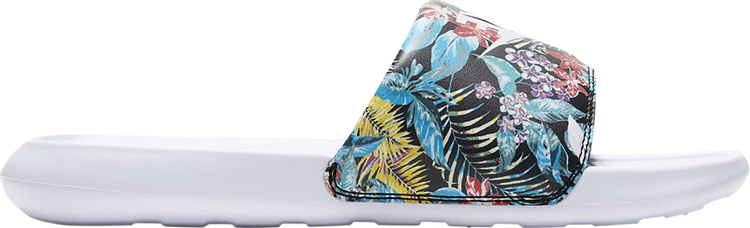 Wmns Victori One Printed Slide 'Floral - White'