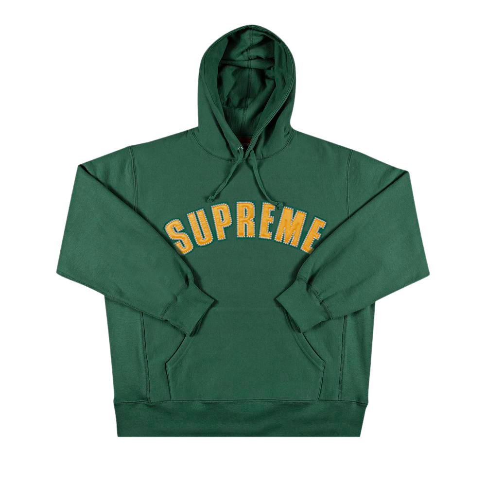 Buy Supreme Pearl Logo Hooded Sweatshirt 'Dark Green'   FWSW6