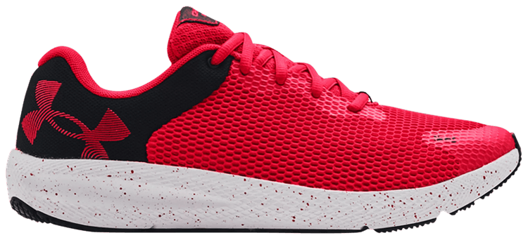 Under Armour Charged Pursuit 2 Big Logo Speckle   Red Black
