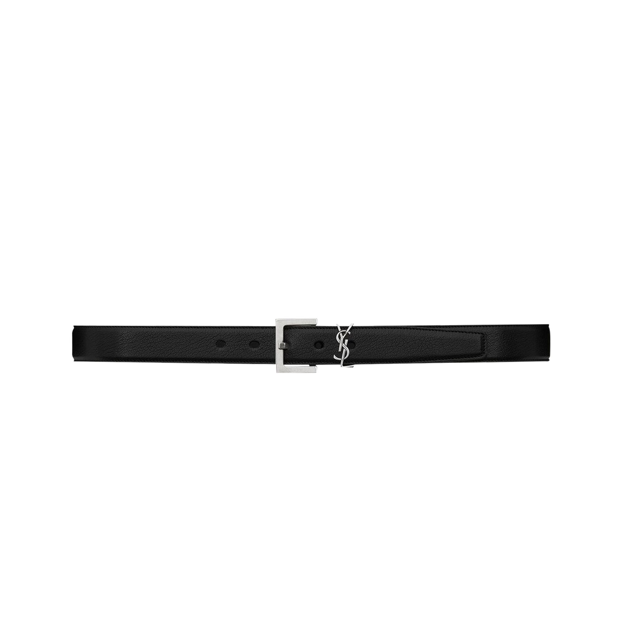 Saint Laurent Monogram Belt 'Nero' | Black | Men's Size 90