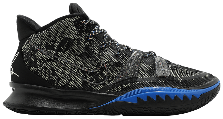 リ*ン様 Nike Kyrie 7 Black Blue Nike Shoes Mens 8 Kyrie 7 Grind Black/Blue CQ9326-007