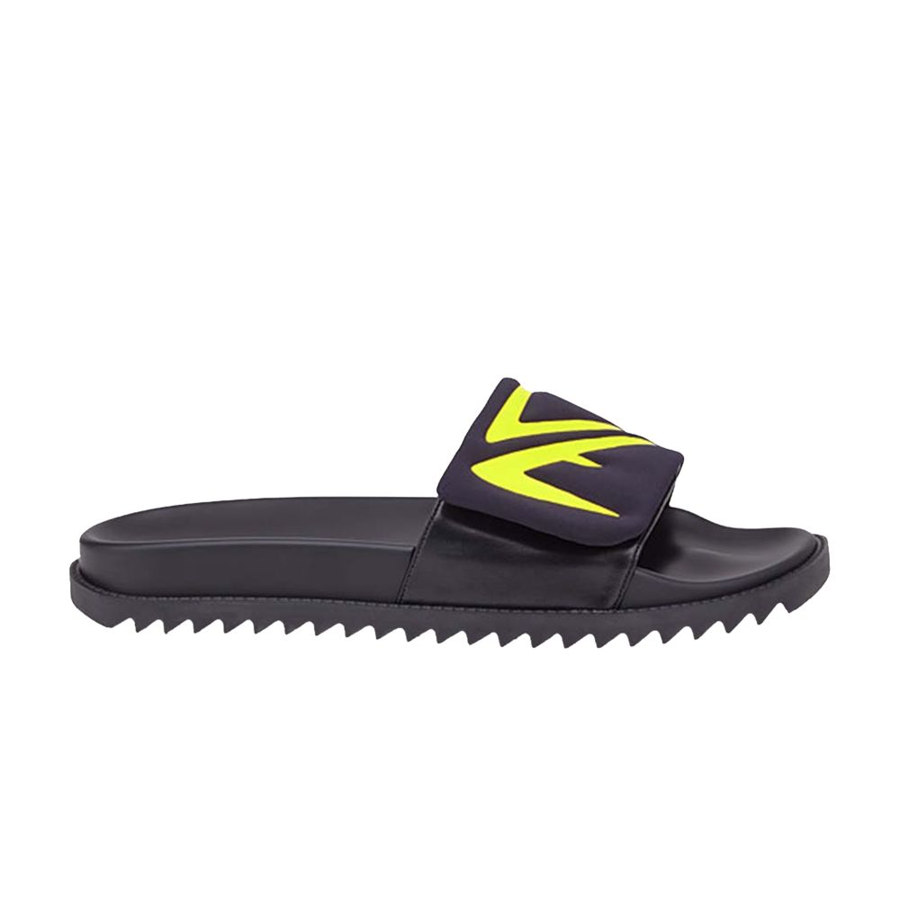 Pre-owned Fendi Slides 'black Lemon' | Men's Size 7