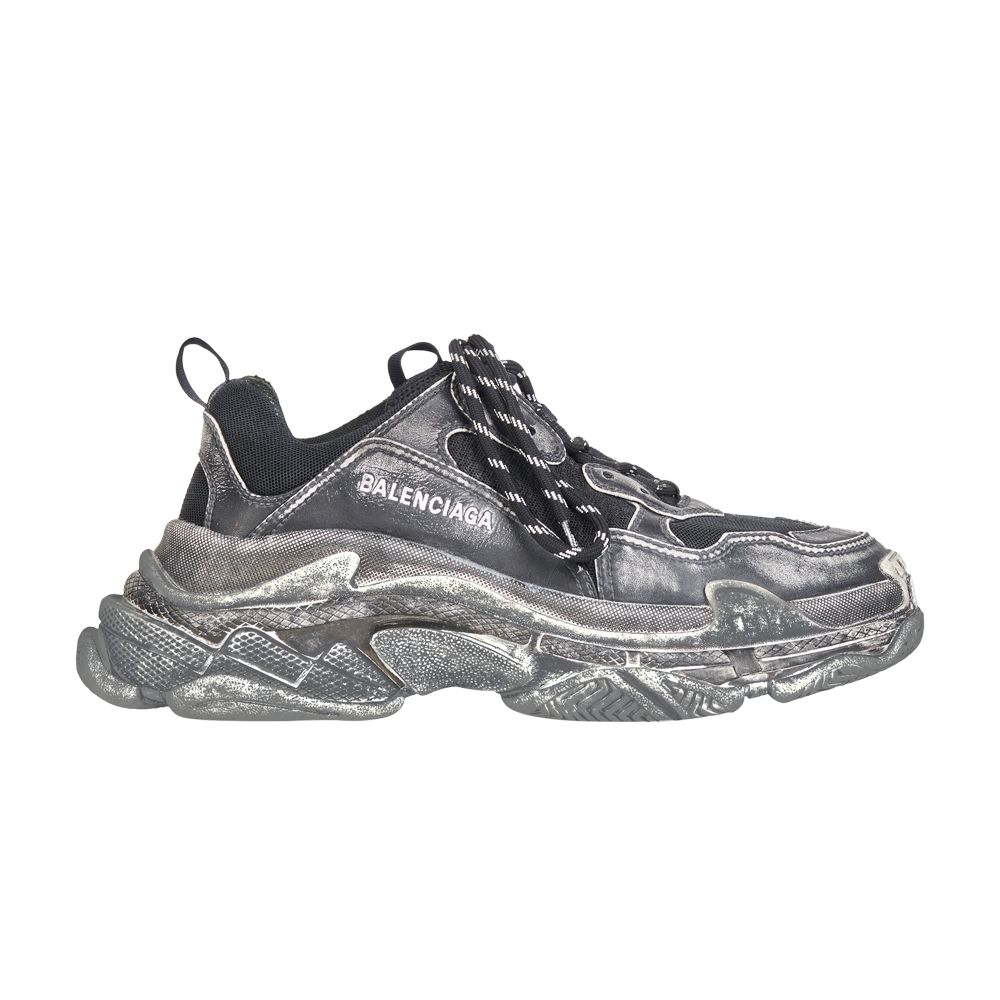 Pre-owned Balenciaga Wmns Triple S Sneaker 'faded Black' | Women's Size 37