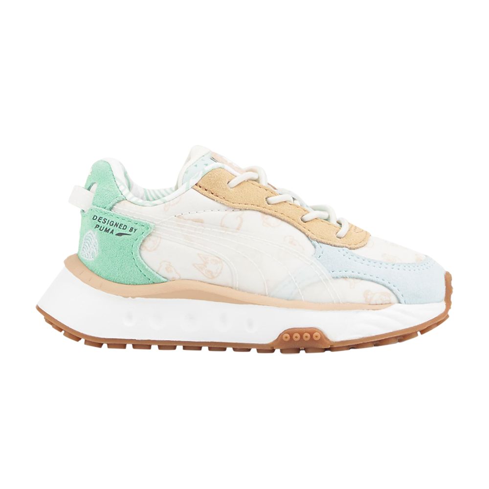 Pre-owned Puma Animal Crossing X Wild Rider Infant 'new Horizons' | Blue | Infant Size 10