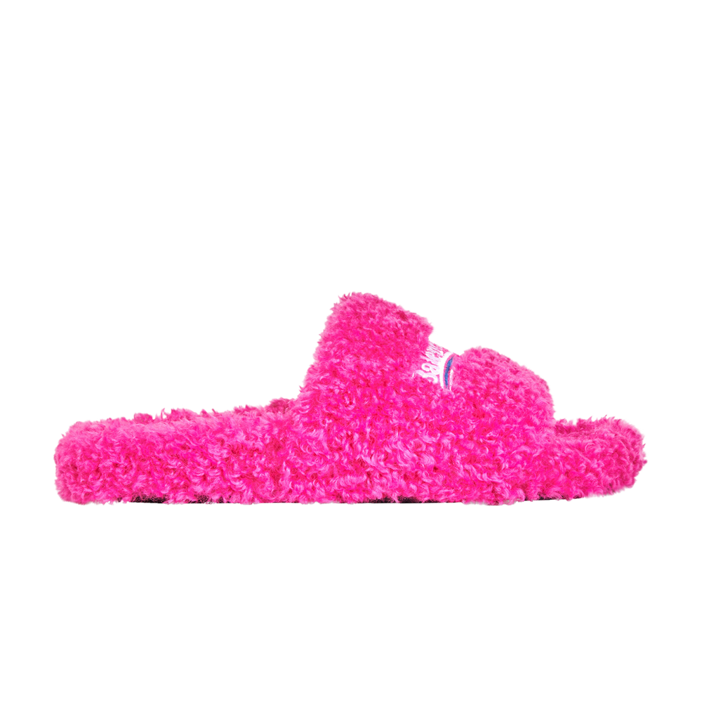 Womens Pool Slide Sandal in Pink  Balenciaga US