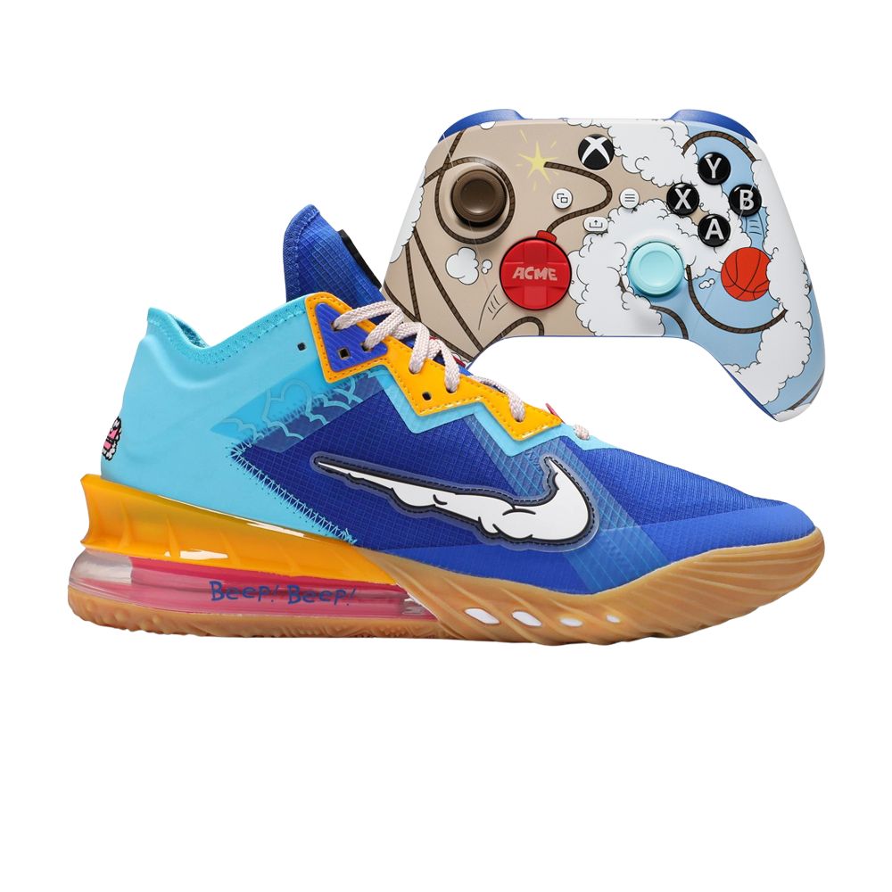 Nike Xbox x Space Jam x LeBron 18 Low 'Wile E. x Roadrunner' Special Box | Multi-Color | Men's Size 11