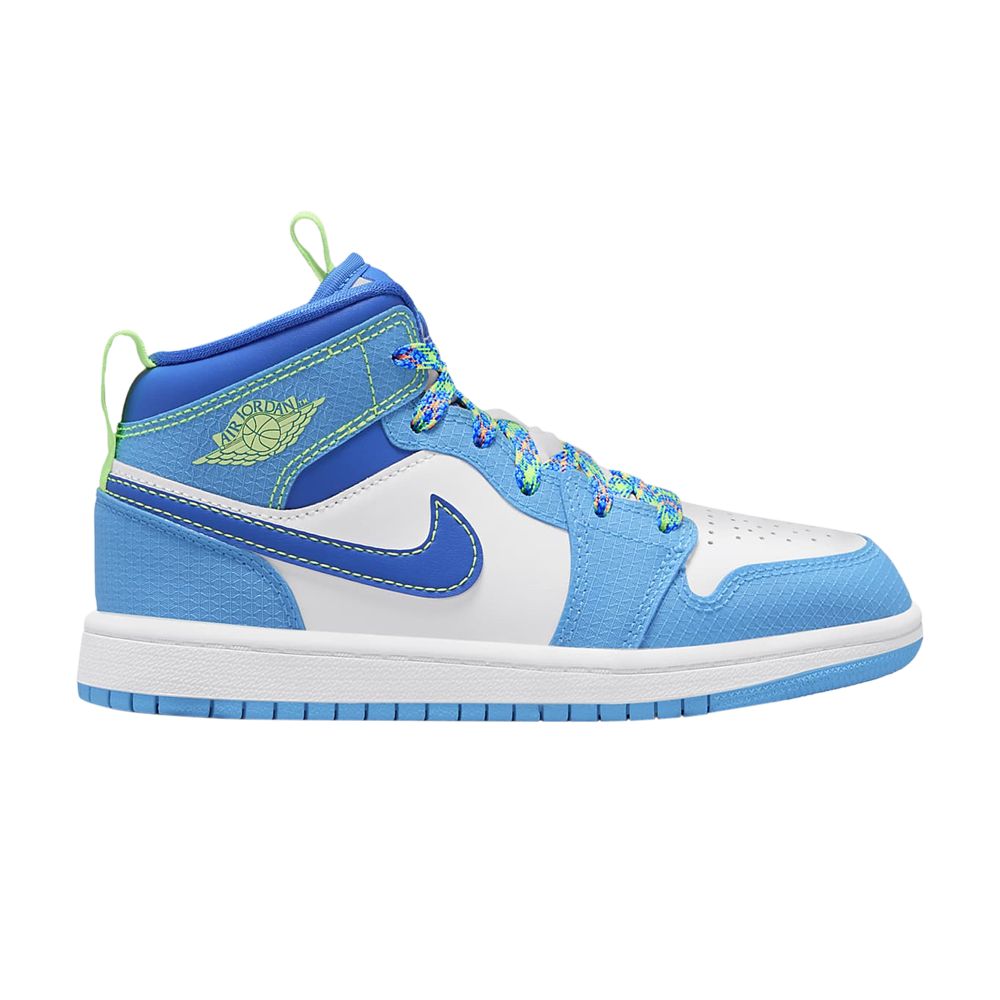 Air Jordan 1 Mid SE PS 'Sprite' | Blue | Kid's Size 12 - DA8011-400