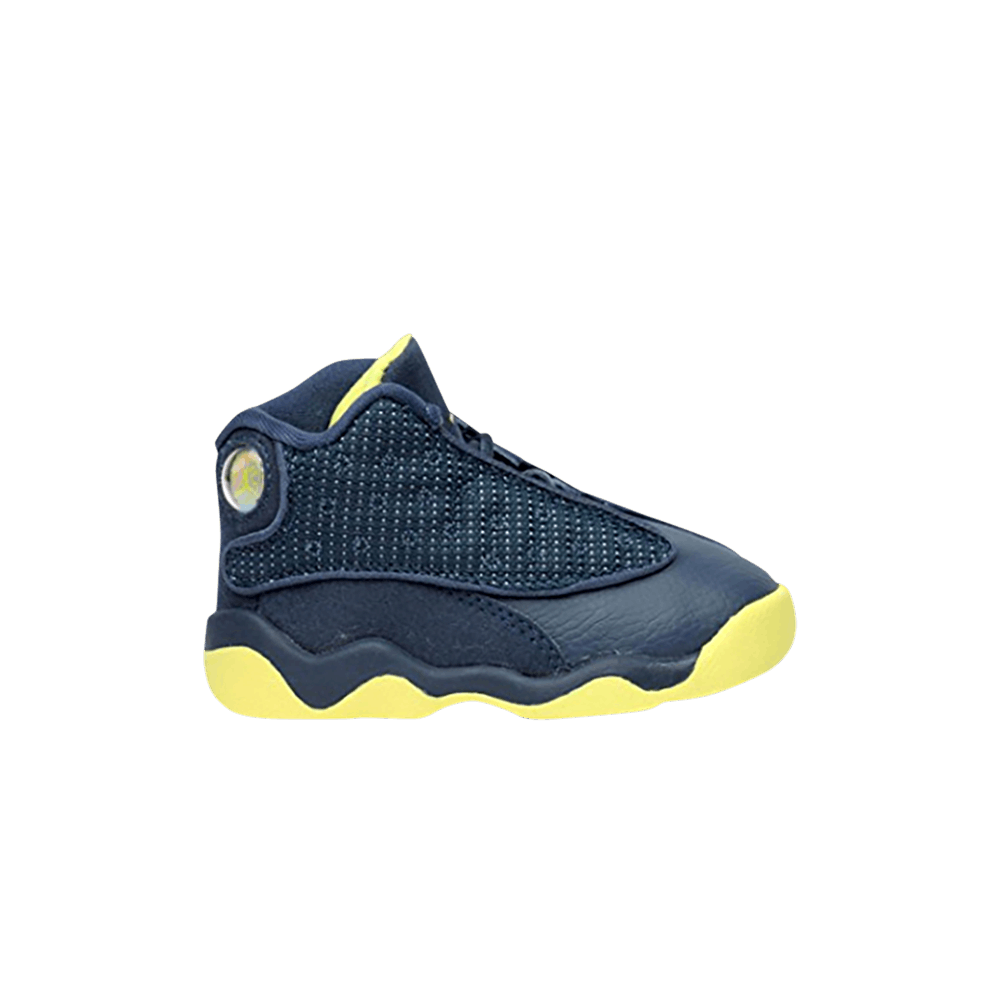 jordan 13 navy blue and yellow