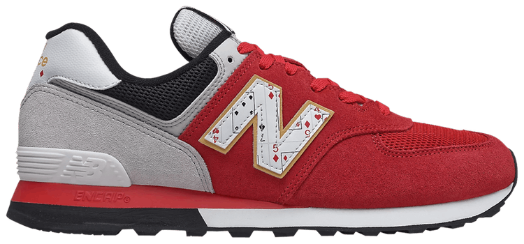 New Balance 574 Playing Card   Red Summer Fog
