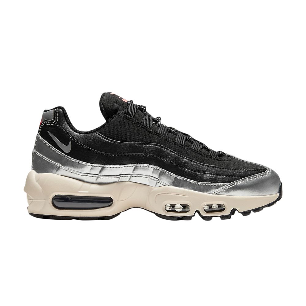 Pre-owned Nike 3m X Wmns Air Max 95 'black Metallic Silver'