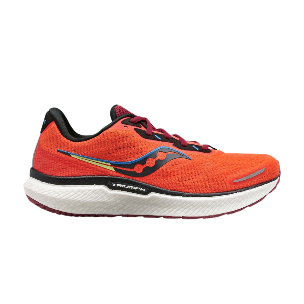 Pre-owned Saucony Triumph 19 'fire Mulberry' In Orange