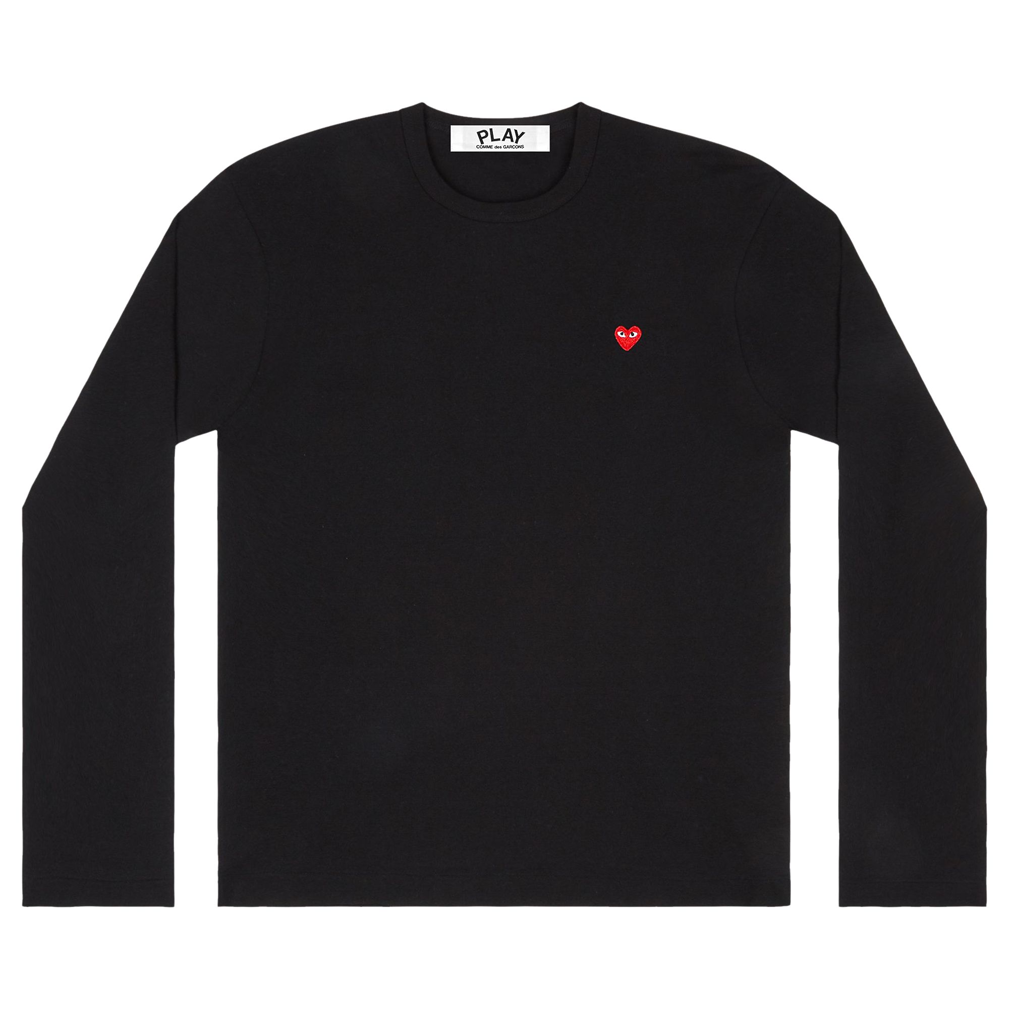 Pre-owned Comme Des Garçons Play Small Heart Long-sleeve T-shirt 'black'