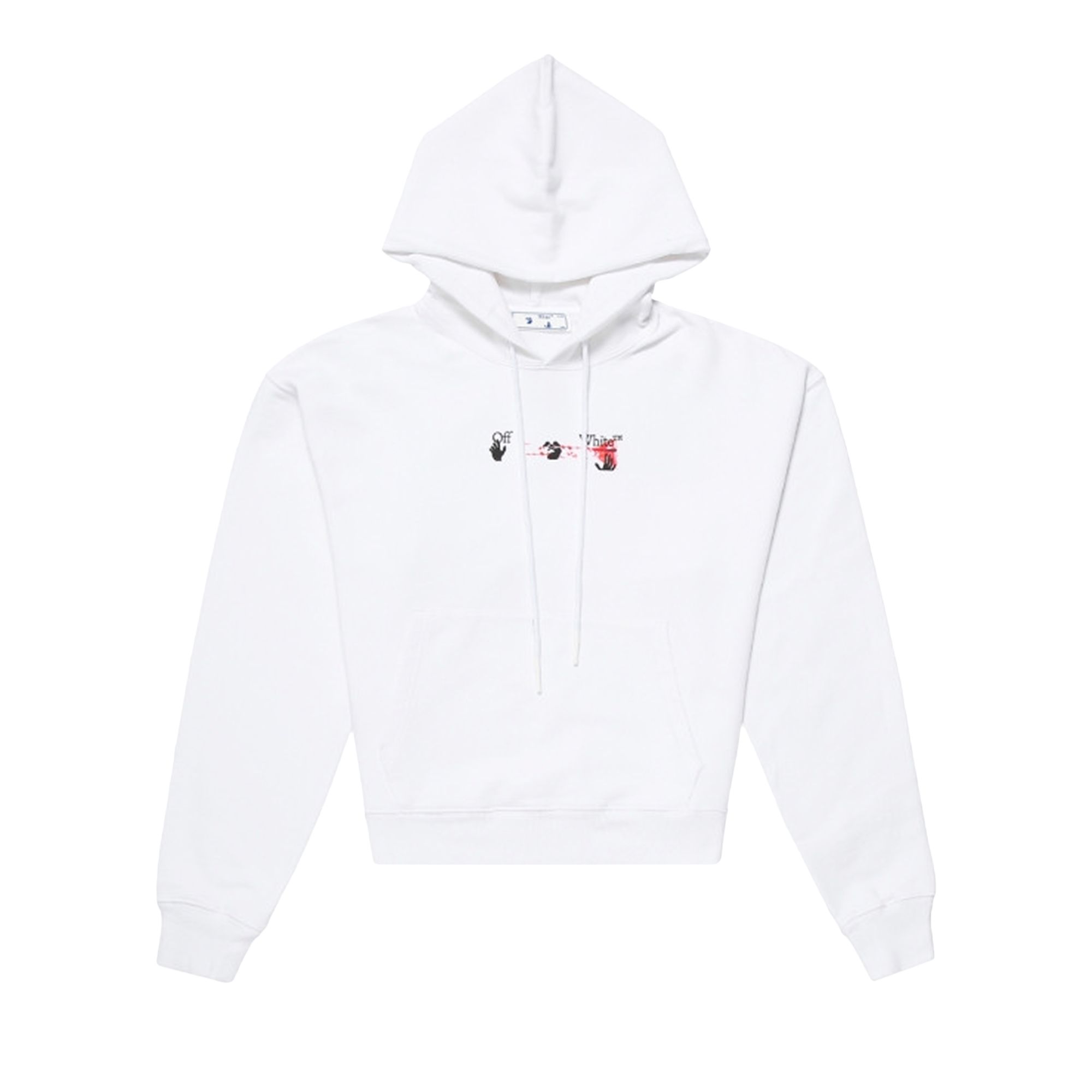 Pre-owned Off-white Acrylic Arrow Over Hoodie 'white/fuchsia'