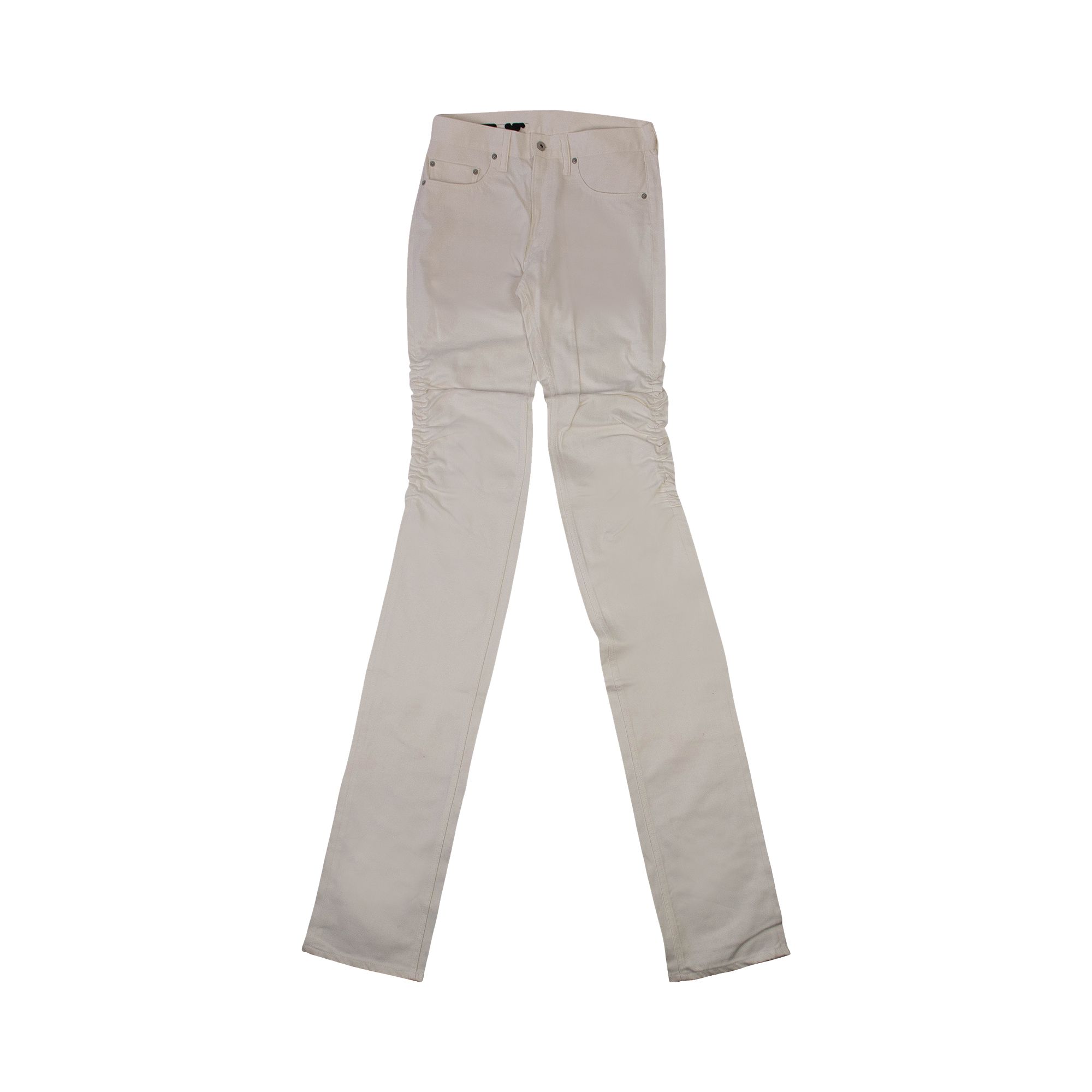 Vlone Long Jeans 'White' | Men's Size XS