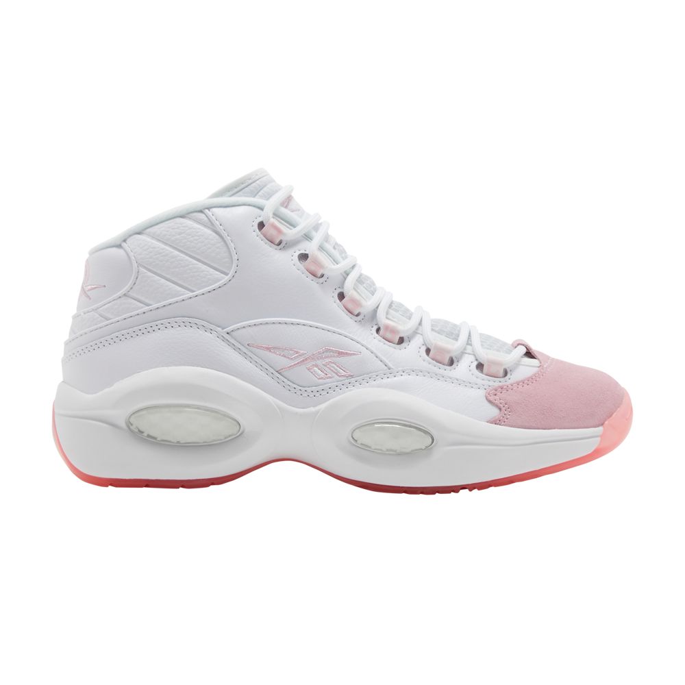 Reebok Question Mid 'Pink Toe' | White | Men's Size 6