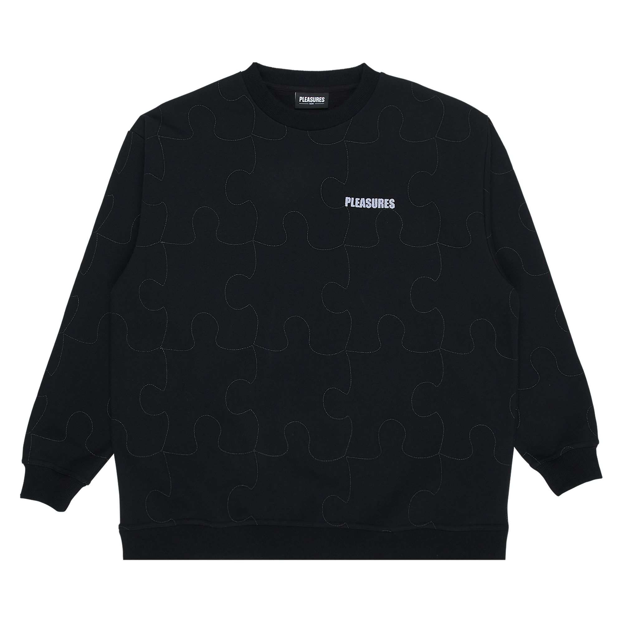 Pleasures Pieces Reflective Crewneck 'Black' | Men's Size XL