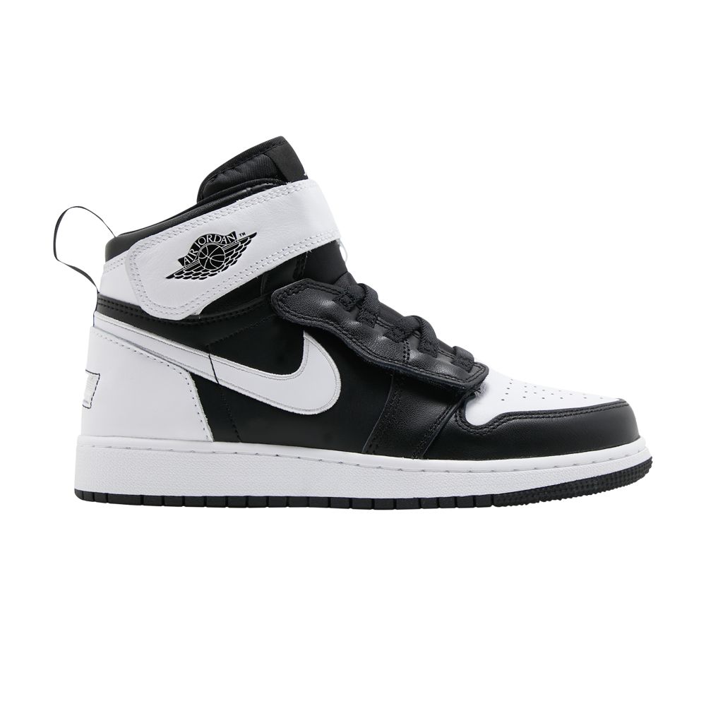 Pre-owned Air Jordan 1 High Flyease Gs 'black White' | Kid's Size 7