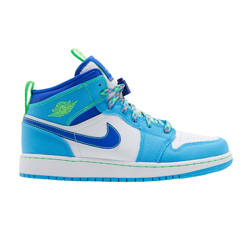 Air Jordan 1 Mid SE GS 'Sprite' | Blue | Kid's Size 6.5