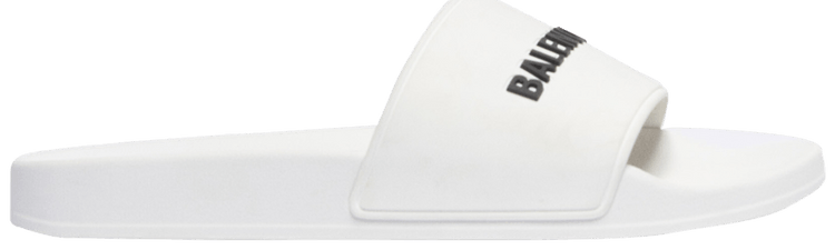 White balenciaga slides outlet