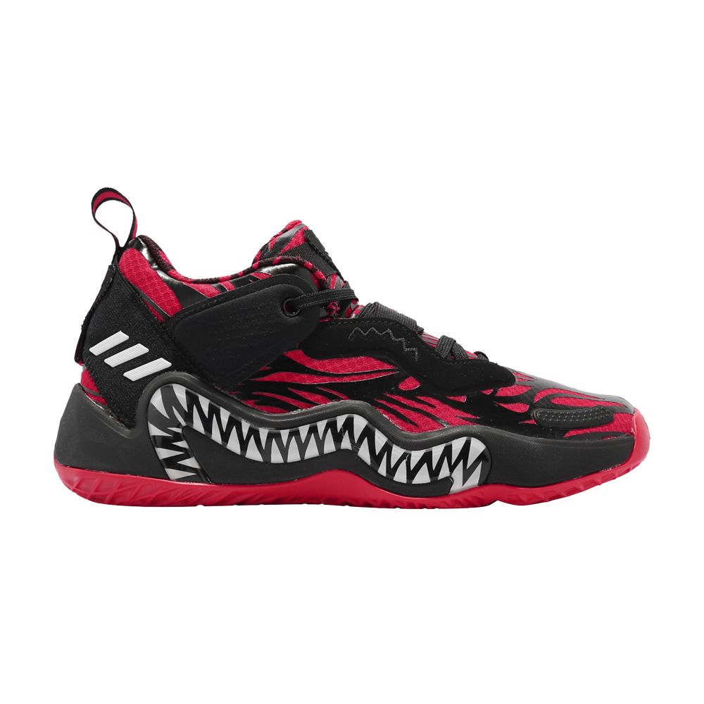 Pre-owned Adidas Originals Adidas Marvel X D.o.n. Issue #3 J 'venom Carnage - Black Vivid Red' | Kid's Size 6