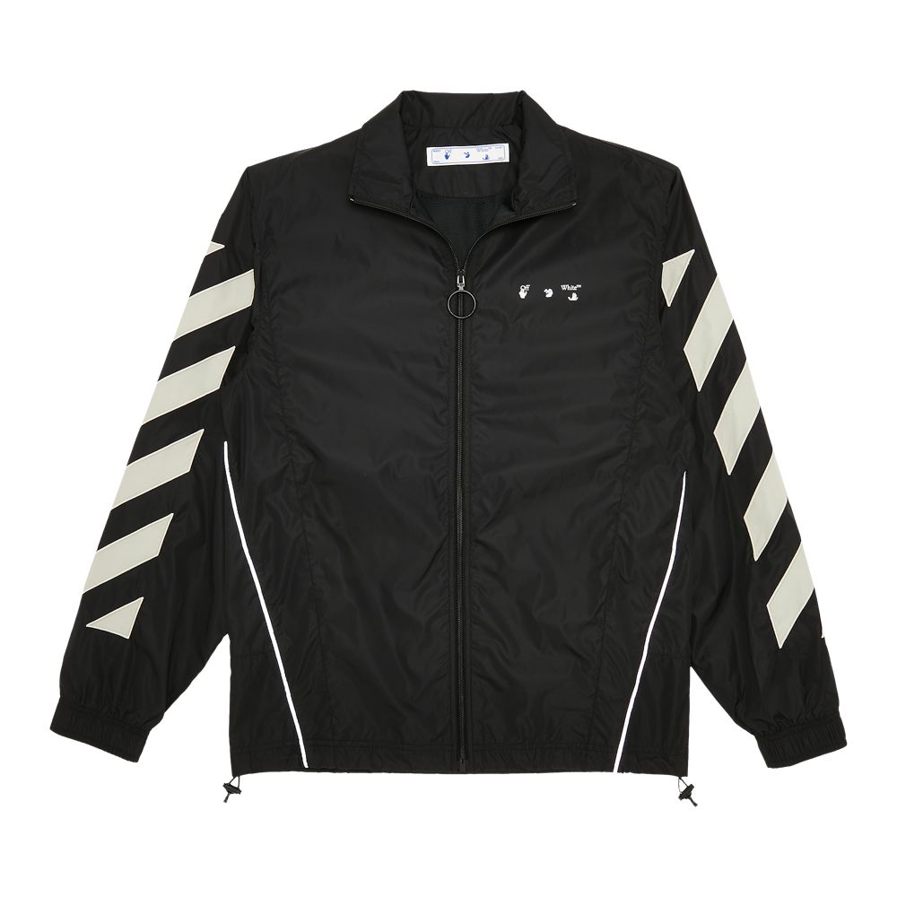 Off-White Diag Nylon Track Top 'Black/Abbey/Stone' | Men's Size M