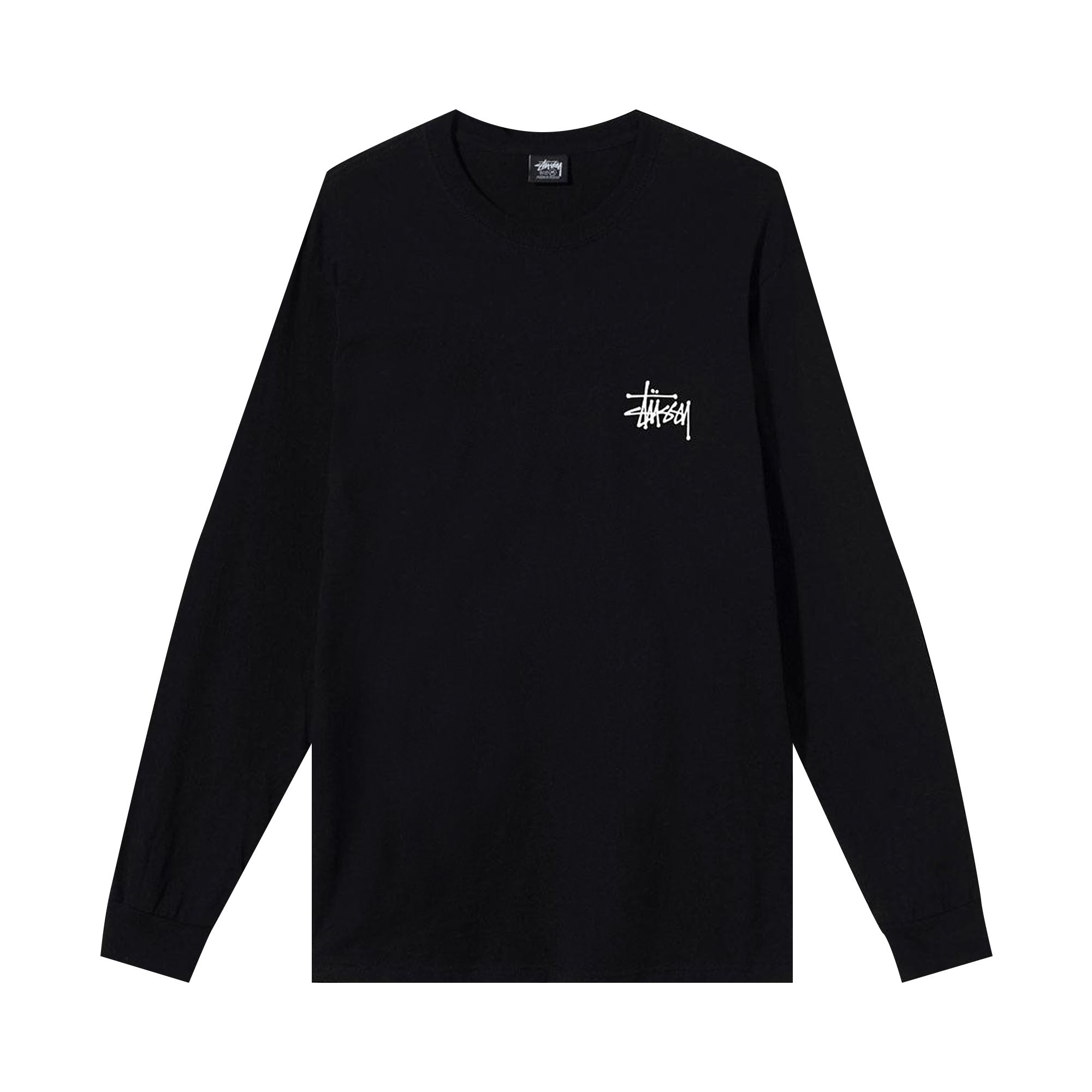 Stussy Basic Long-Sleeve Tee 'Black' | Men's Size L