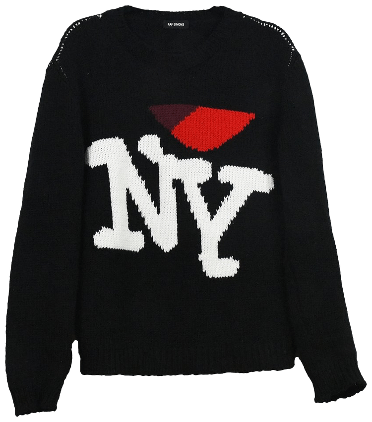 RAF SIMONS NYロゴ オーバーサイズニット RAF SIMONS - RAF SIMONS 