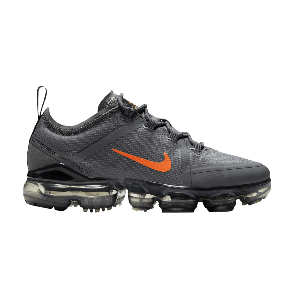 gray and orange vapormax