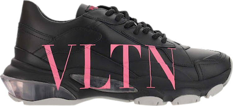 Valentino Wmns Bounce 'Logo Print - Black Pink'