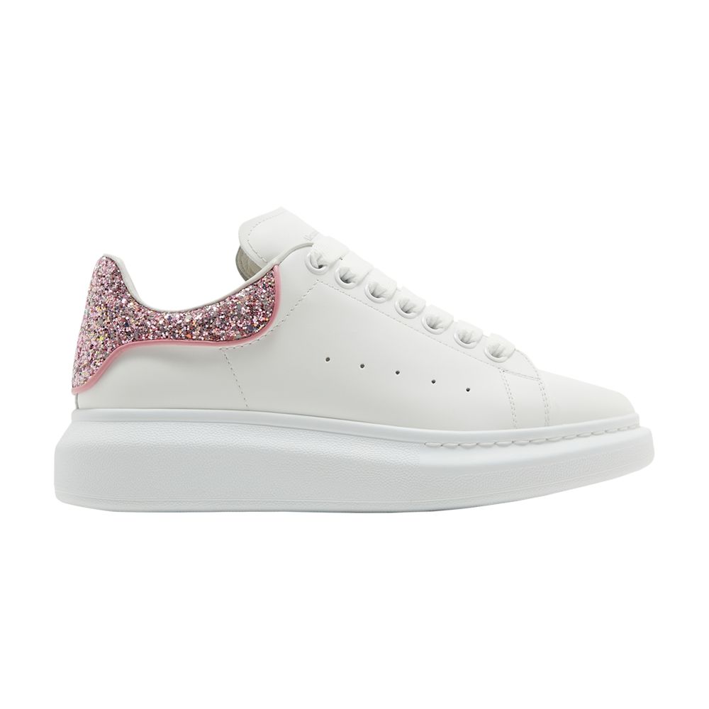 Pre-owned Alexander Mcqueen Wmns Oversized Sneaker 'white Rose Glitter' | Women's Size 36