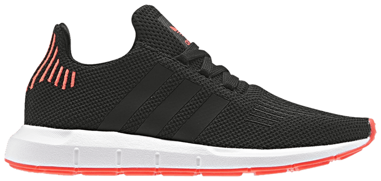 Adidas Swift Run J Black Solar Red