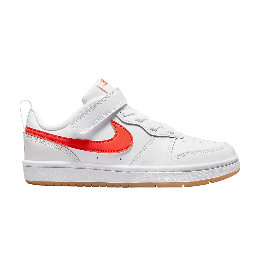 Pre-owned Nike Court Borough Low 2 Ps 'white Orange' | Kid's Size 1