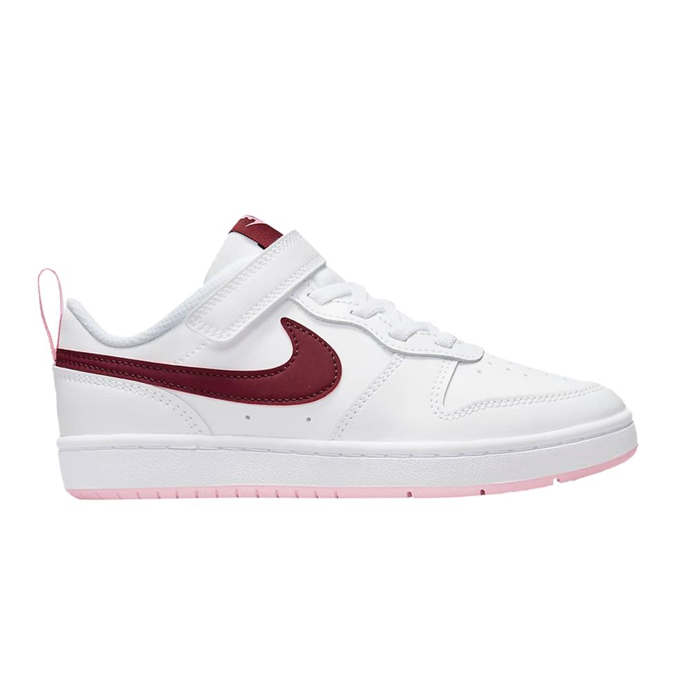 Pre-owned Nike Court Borough Low 2 Ps 'white Dark Beetroot' | Kid's Size 12.5