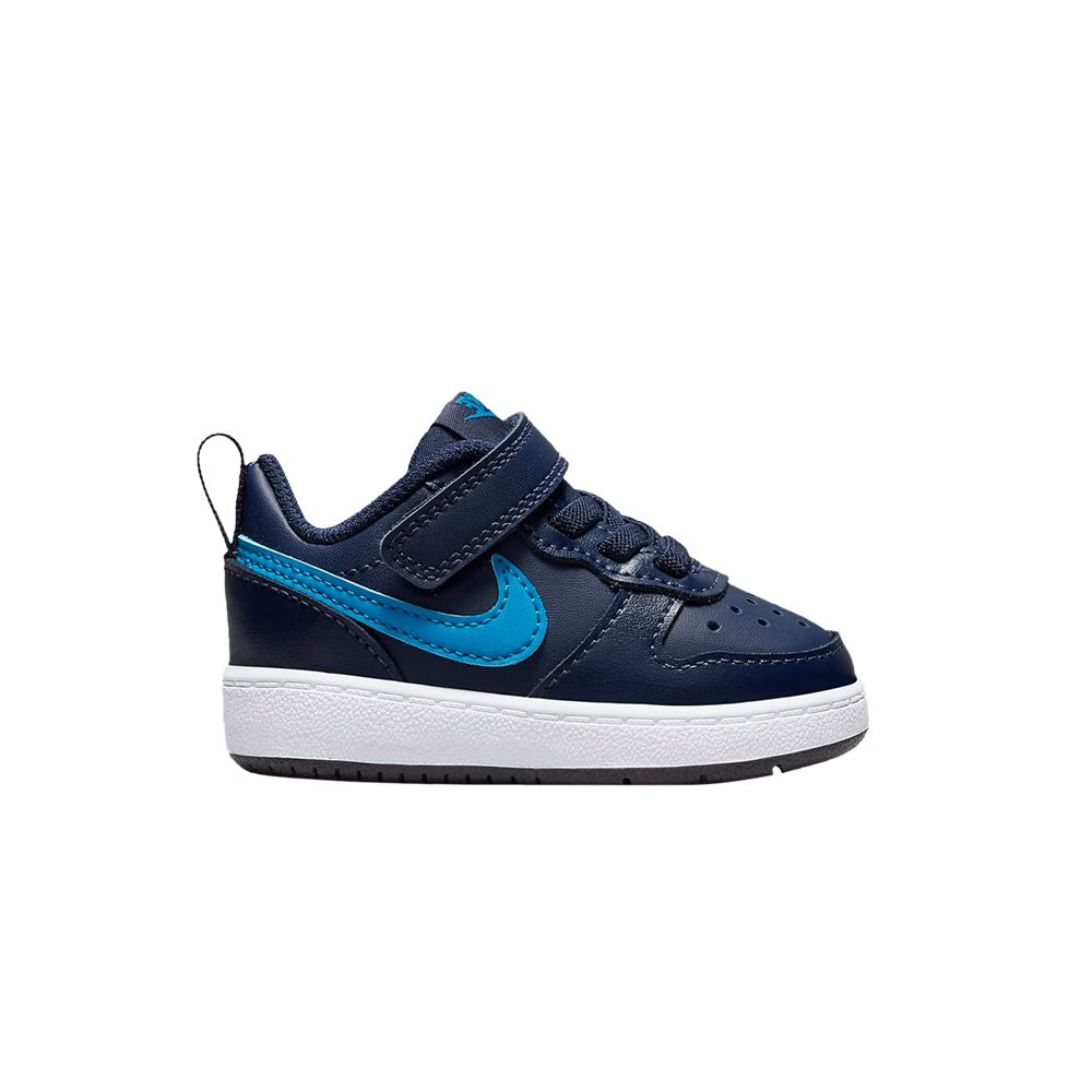 Pre-owned Nike Court Borough Low 2 Td 'midnight Navy Imperial Blue' | Infant Size 10