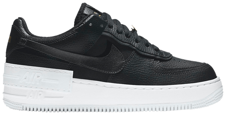 Nike Wmns Air Force 1 Shadow Black Metallic Gold
