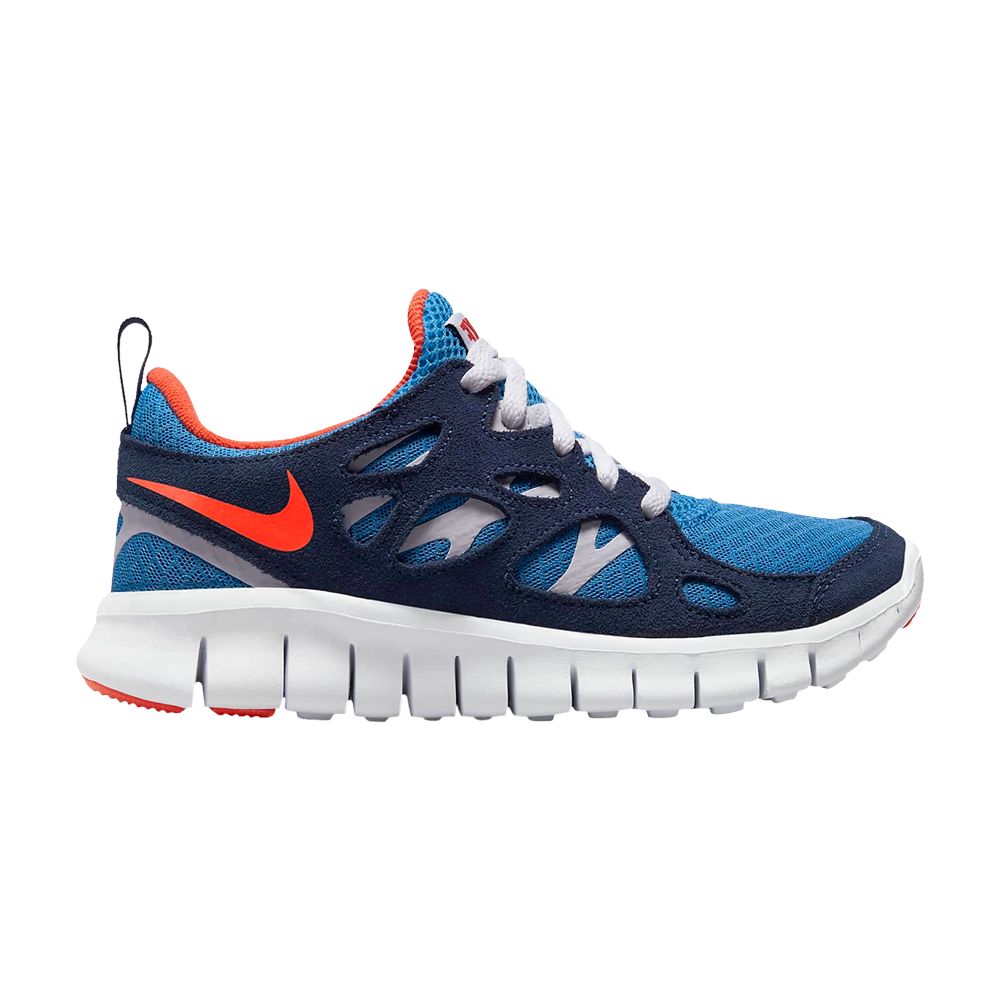 Nike Free Run 2 GS 'Light Photo Blue Orange' | Kid's Size 6 - DD0163-403