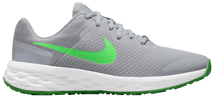 Nike Revolution 6 GS Light Smoke Grey Green Strike