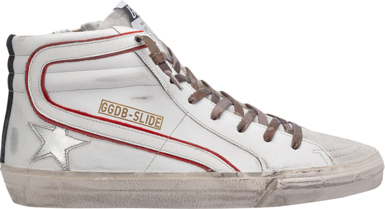 Golden Goose Slide Sneaker 'White Red'