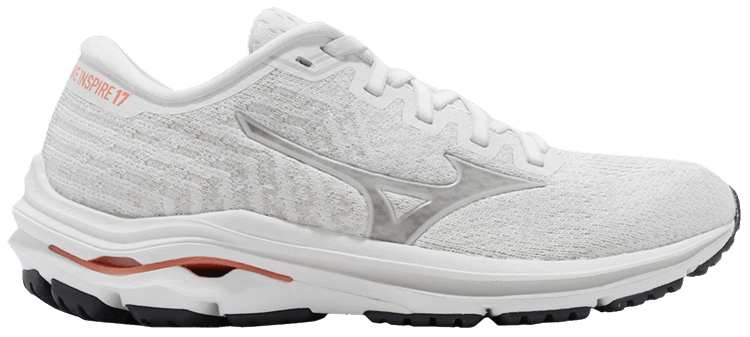 Mizuno Wmns Wave Inspire 17 Waveknit White Papaya