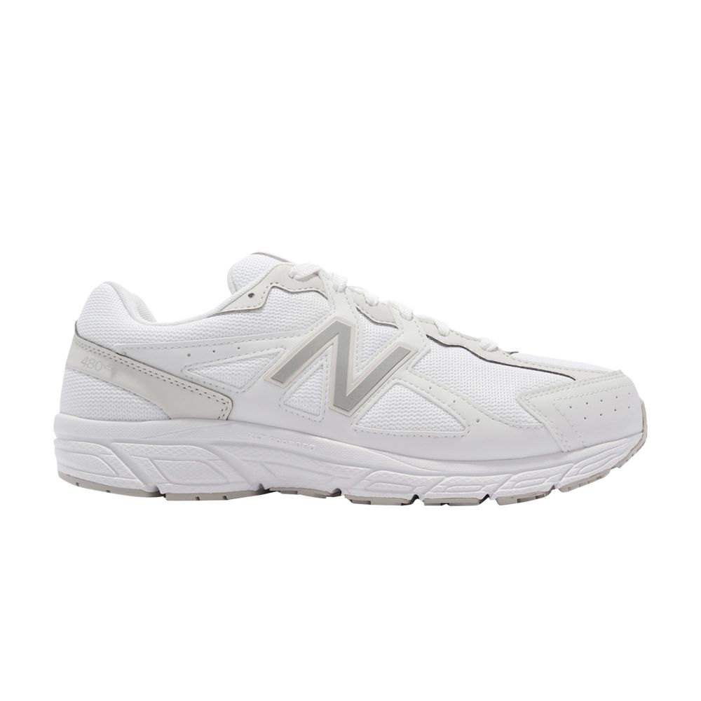 Pre-owned New Balance Wmns 480v5 4e Wide 'white Silver'