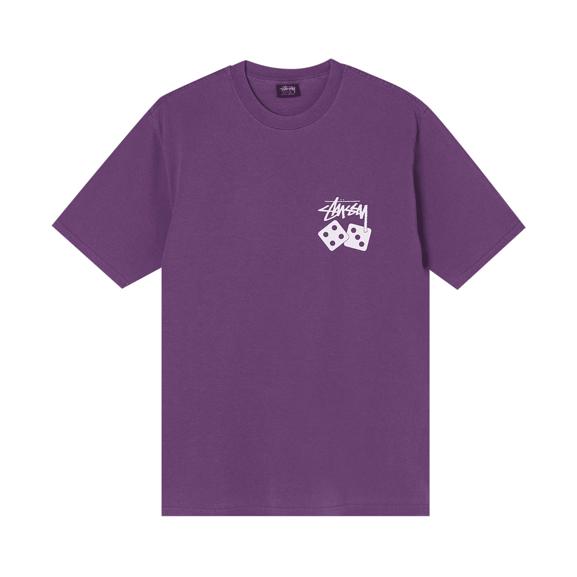 Stussy Dice Pigment Dyed Tee 'Purple' | Men's Size S