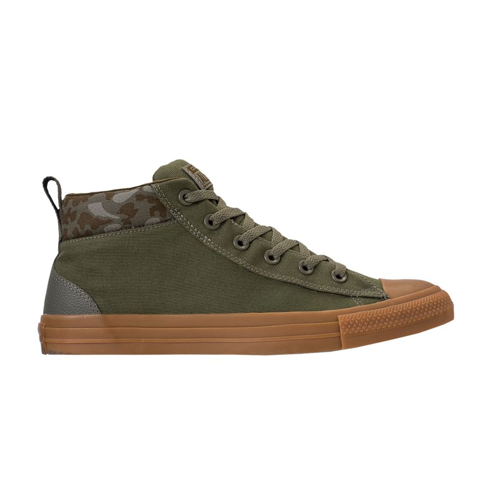 Pre-owned Converse Chuck Taylor All Star Street Mid 'olive Camo' In Green