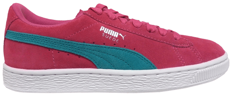 Puma Suede Jr Cerise Pool Green