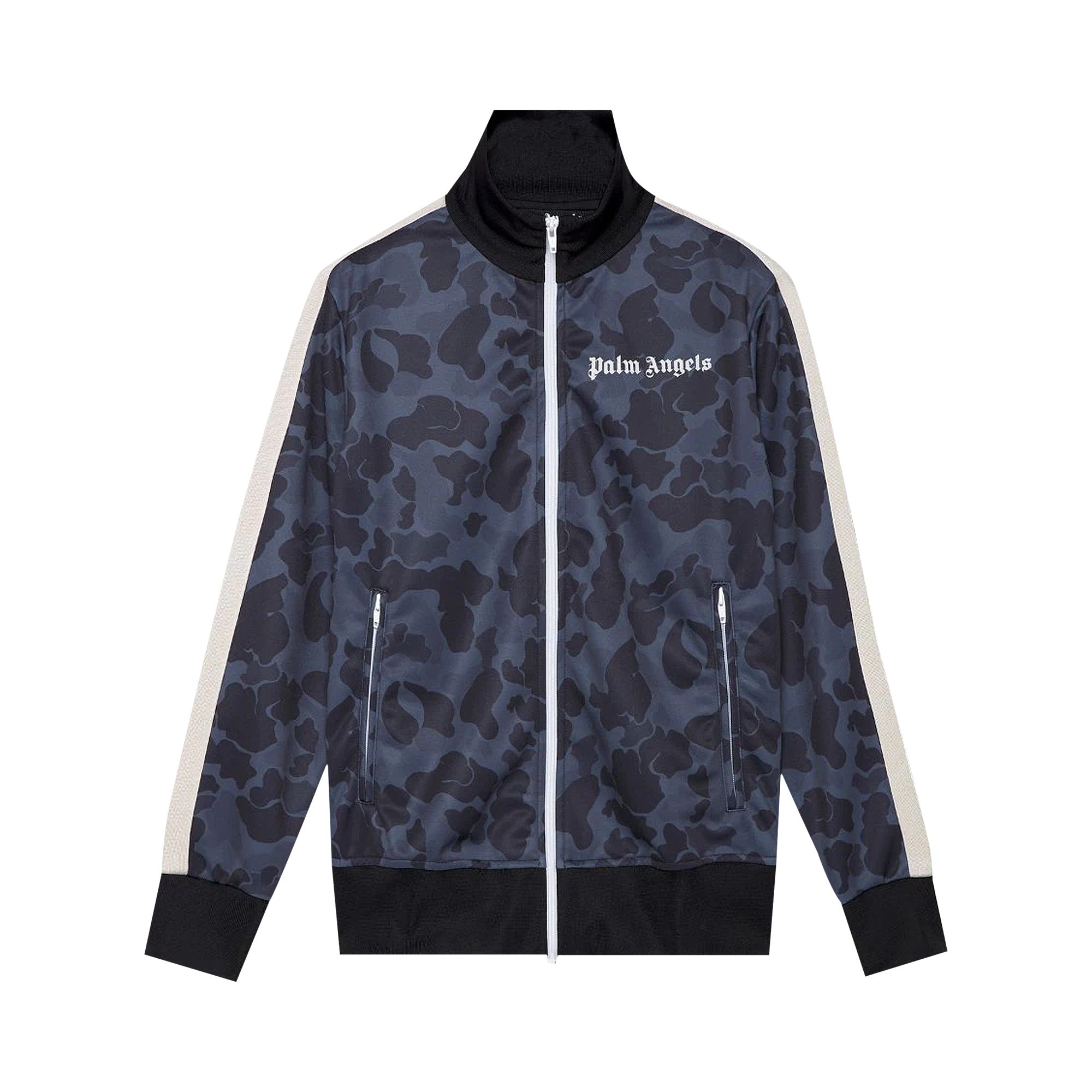 Palm Angels Night Camo Track Jacket 'Black/White' | Men's Size S